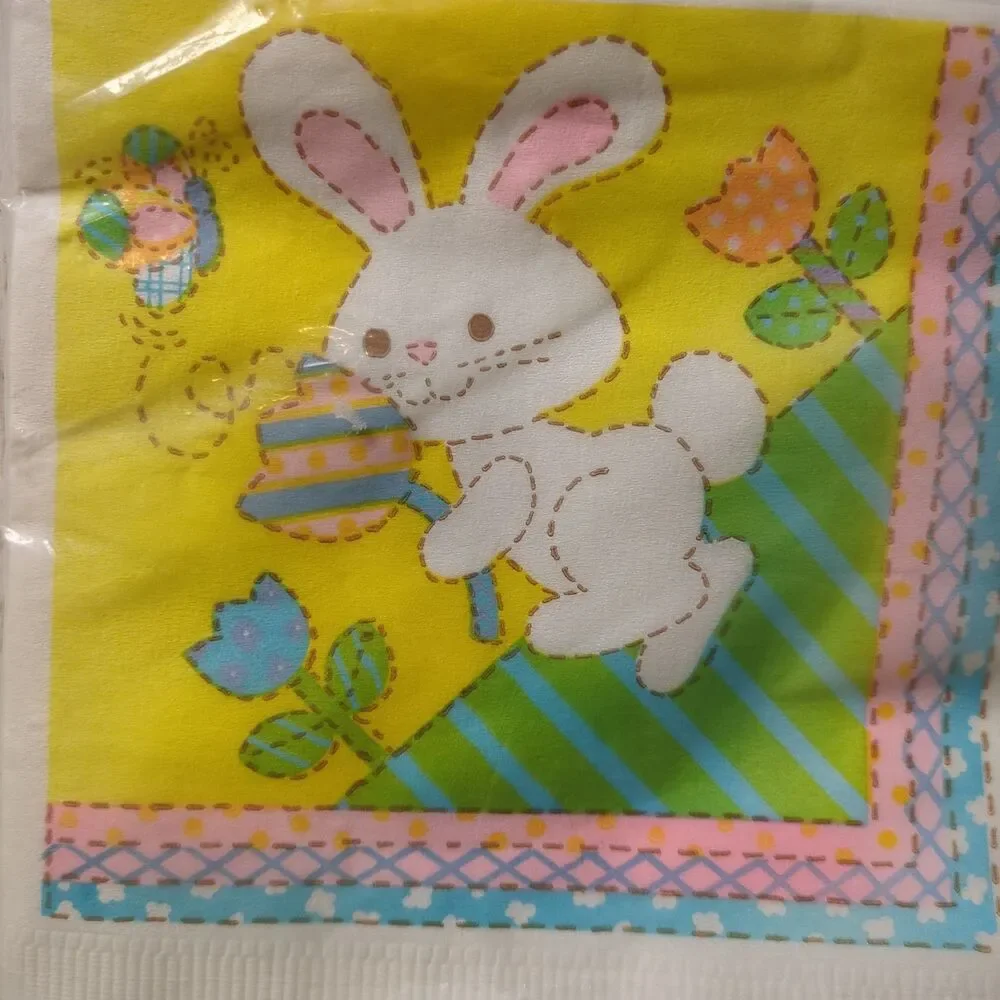 Vintage Easter Bunny Paper Napkins Spring Party Decor American Greetings